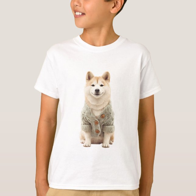 Suéter Verde Sage Akita Kids (Frente)