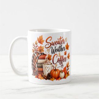 Suéteres e Café | Caneca de Outono Aconchegante de