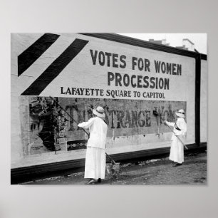 Suffragettes Hanging Parade Poster - 1914