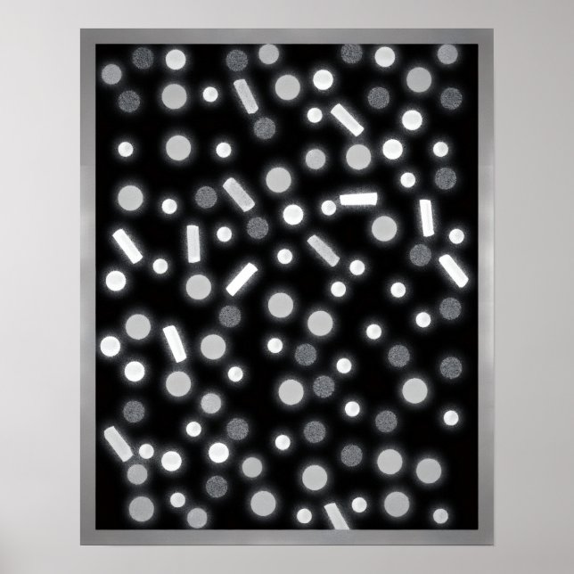 Sugar Coated Rain B&W Poster (Frente)