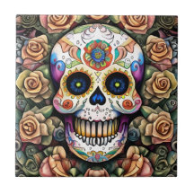 Sugar Skull Art - Celebração Colorida Mexicana