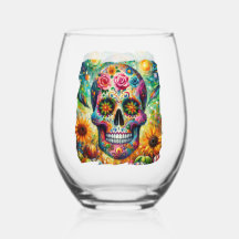 Sugar Skull Dia De Los Muertos Dia dos Mortos