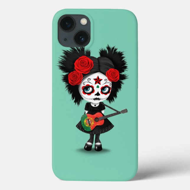 Sugar Skull Girl Jogando Pavilhão Português (Verso)