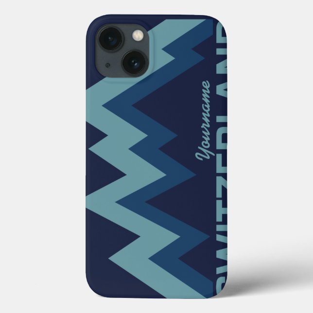 SUIÇA de capas de monograma personalizadas (Verso)