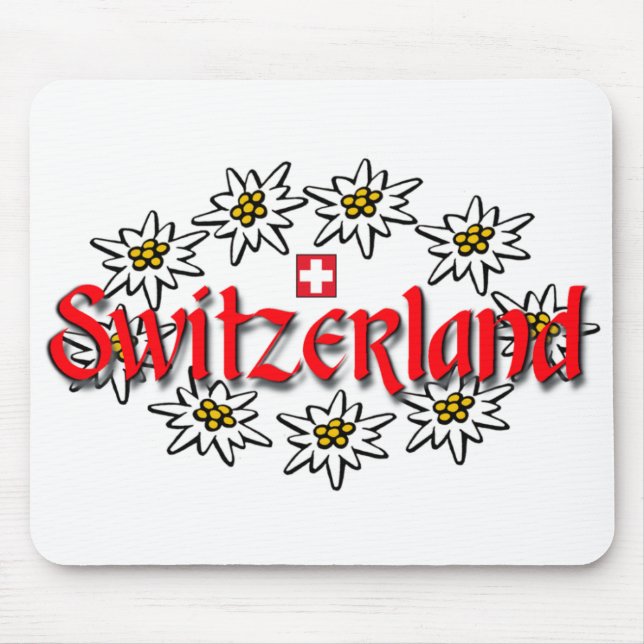 Suiça Edelweiss Mousepad (Frente)