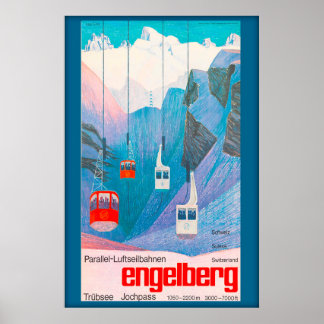 Suiça Engelberg, Poster de Esqui