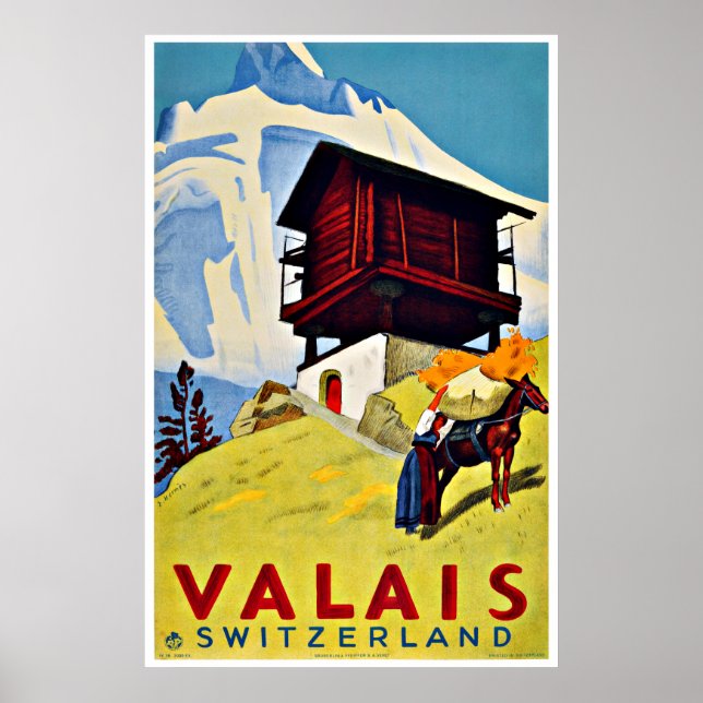 Suiça - Posters de Viagens vintage (Frente)