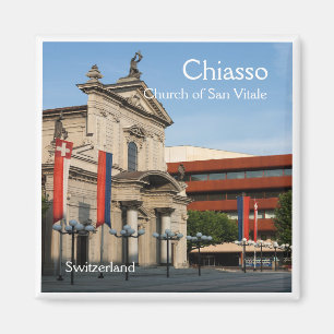 suiça zCH008 CHIASSO, Imã de geladeira