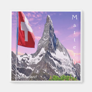 suiça zCH031 CERVINO, Imã de geladeira