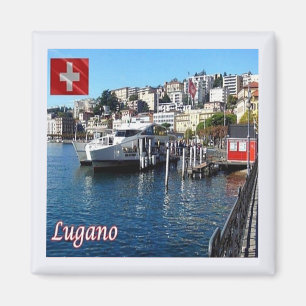 suiça zCH048 LUGANO - Imã de geladeira