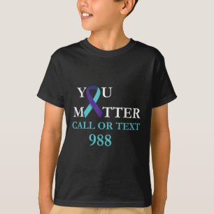 Suicídio Prevenção de Sensibilização 988 Camisa Ho
