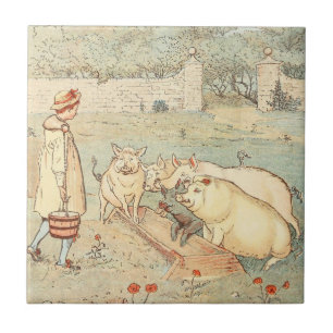 Suínos de Fazenda Vintage Country