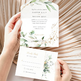 Suíte de Casamento All-in-One da Elegância Botânic