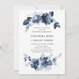 Suite de Convite para Casamento de Cor Azul