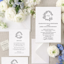 Suite de Crista Botânica | Casamento com Monograma