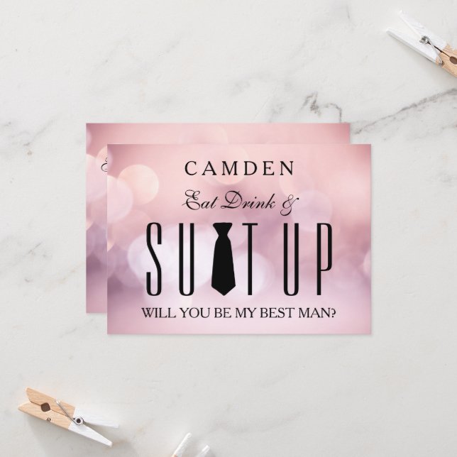 Suitup Você será meu convite para Bestman (Frente/Verso In Situ)