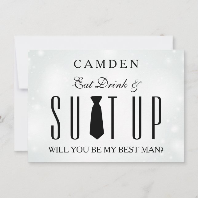 Suitup Você será meu convite para Bestman (Frente)