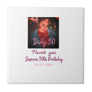 Sujo 30 Adição de Apelido de Aniversário pink data