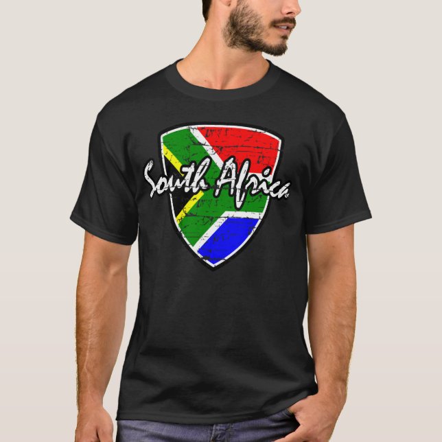 Sul - camisa africana da bandeira (Frente)