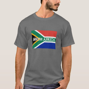 Sul - camisas africanas da bandeira T