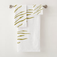 Sumi Tiger Stripes faux toalha de ouro