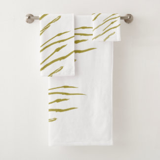 Sumi Tiger Stripes faux toalha de ouro
