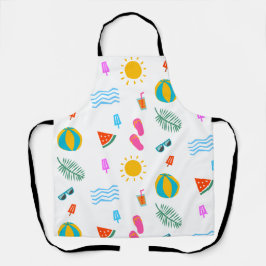 Summer Beach Pattern Apron