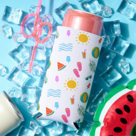 Summer Beach Pattern Cooler