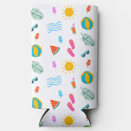 Summer Beach Pattern Cooler
