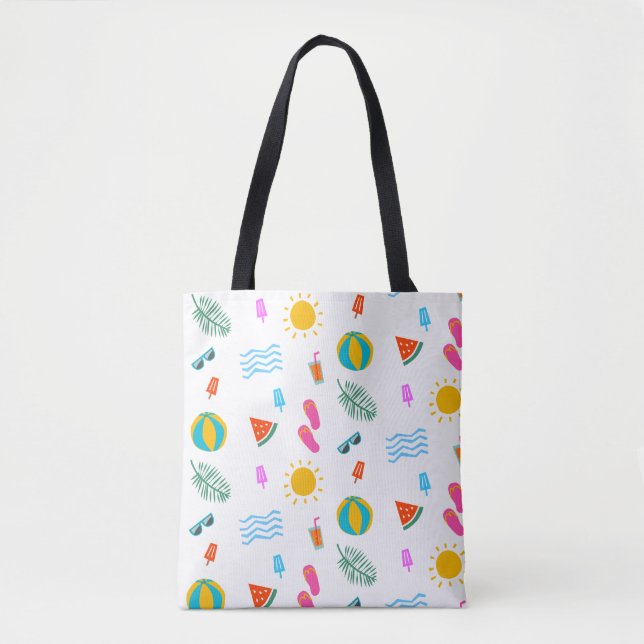 Summer Beach Pattern Tote Bag (Frente)