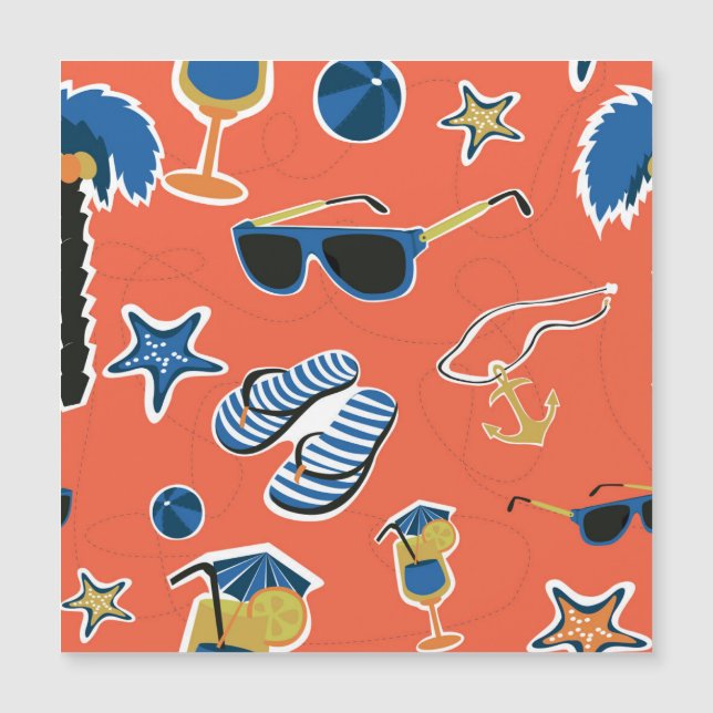Summer Beach: Relaxando o Padrão Invisível. (Frente)