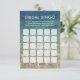 Summer Beach Starfish 5x5 Bridal Bingo Cards (Em pé/Frente)