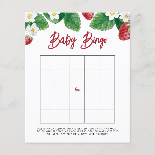 Summer Berry, Sweet Baby Bingo Game (Frente)