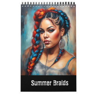 Summer Braids Fantasy Calendário de Arte Moderna