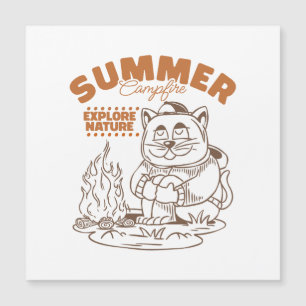 Summer Campfire Explora Natureza - Vintage Cat