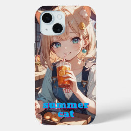 summer cat girl