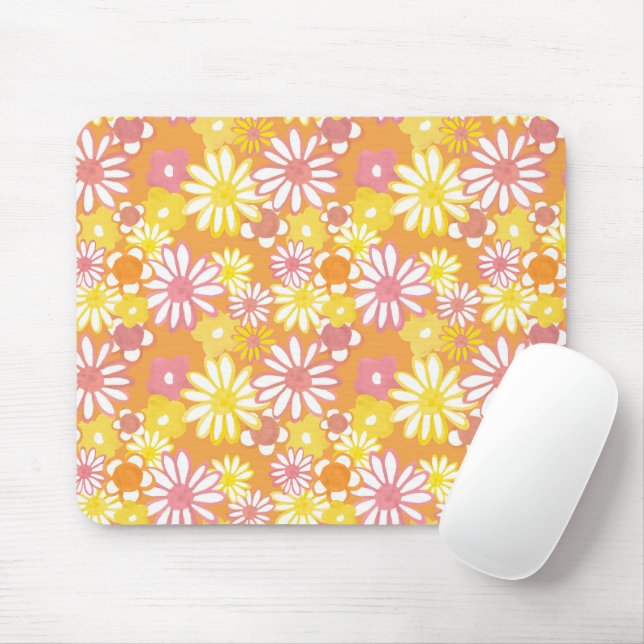 Summer Daisies Mousepad (Com mouse)