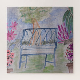 Summer Garden Bench Quebra-cabeça