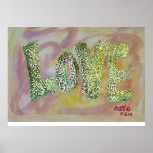 Summer Glow Love Art Pintura Poster (Frente)