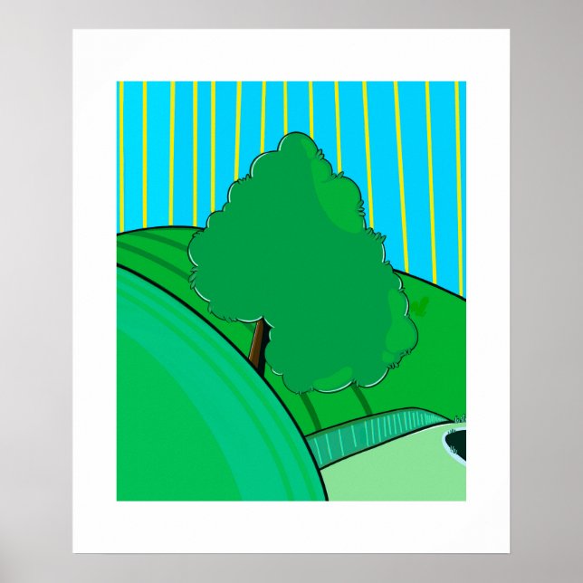 Summer Glow – Minimal Seasonal Poster by Sklines (Frente)