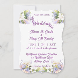 Summer Lilac Wildflower Casamento Romântico