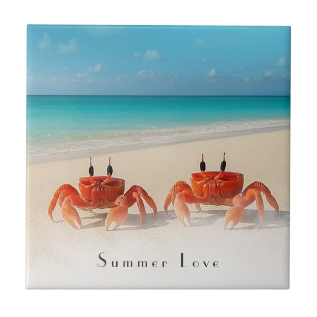 Summer Love - Porta copos de praia personalizável (Frente)