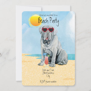 Summer Mastino Beach Convite de festas