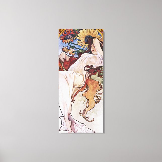 Summer (Quatro Assentos), Alphonse Mucha Canvas Pr (Frente)