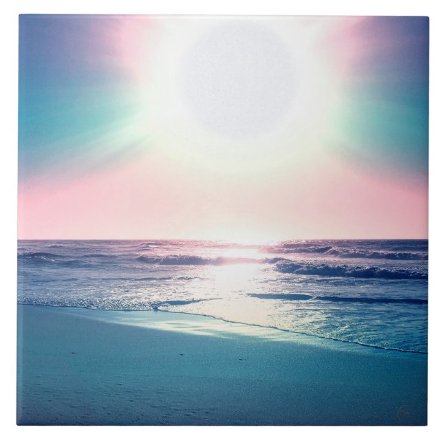 Summer Sea Sunset Tropical Beach Photo (Frente)