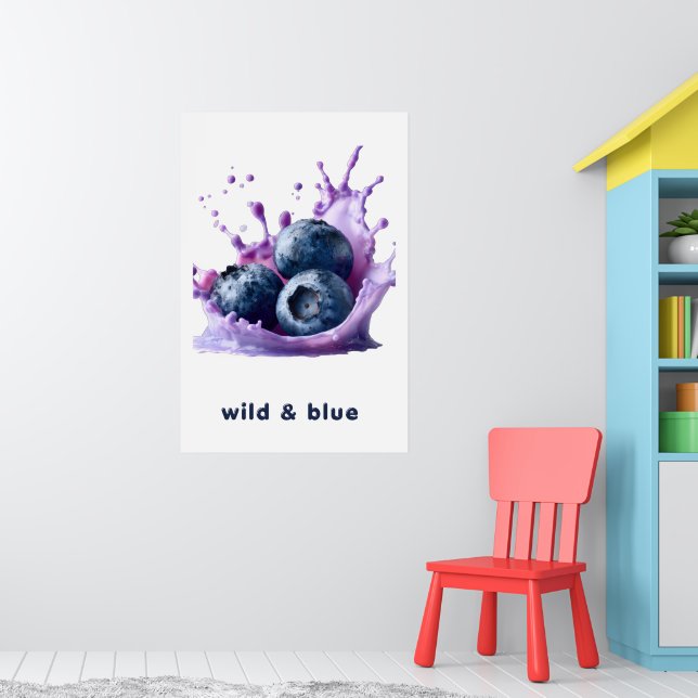Summer Splash Fruit Wall Art Poster  (Berçário 1)