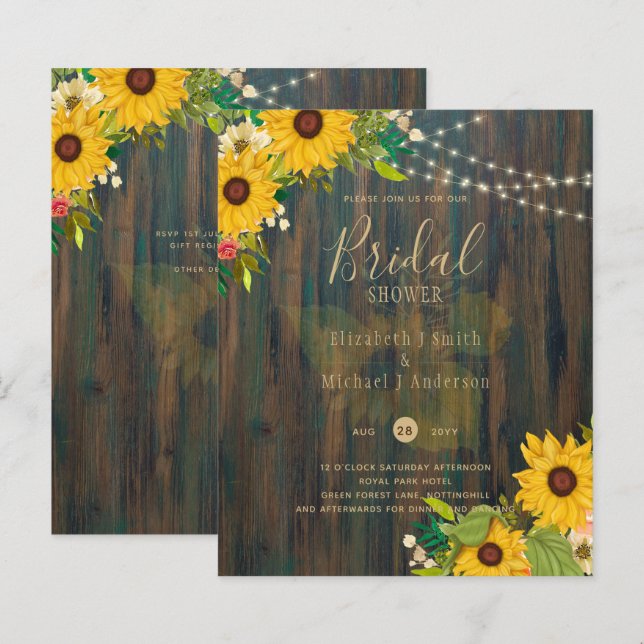 Summer Sunflower CHÁ DE PANELA Russo de Madeira CO (Frente/Verso)