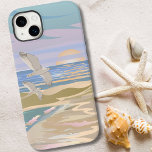 Summer Sunset Beach<br><div class="desc">Transporte-se para a alegria serena costeira de um dia de verão com esta capa de telefone de arte, capturando a essência de uma cena de praia tranquila. As matizes pastéis macios de azul, rosa, roxo, bronzeado e cremes evocam a aura calmante de um pôr do sol costeiro ou do nascer...</div>