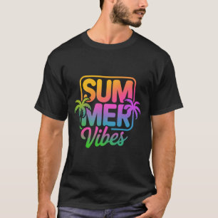 Summer Vibes Fun Retro Beach Vibe - Camisa gráfica
