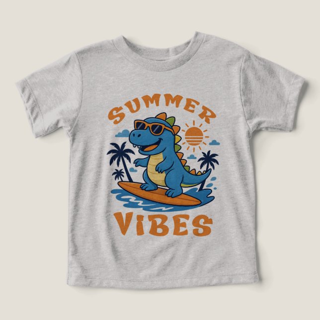 Summer Vibes, Jovens Divertidos De Dinossauros (Design frontal)